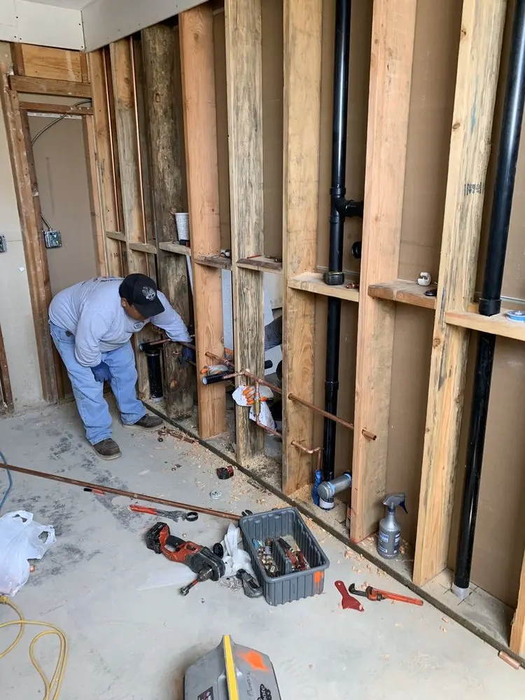 Commercial rough-in plumbing for Gas Line Repair in Wolfert